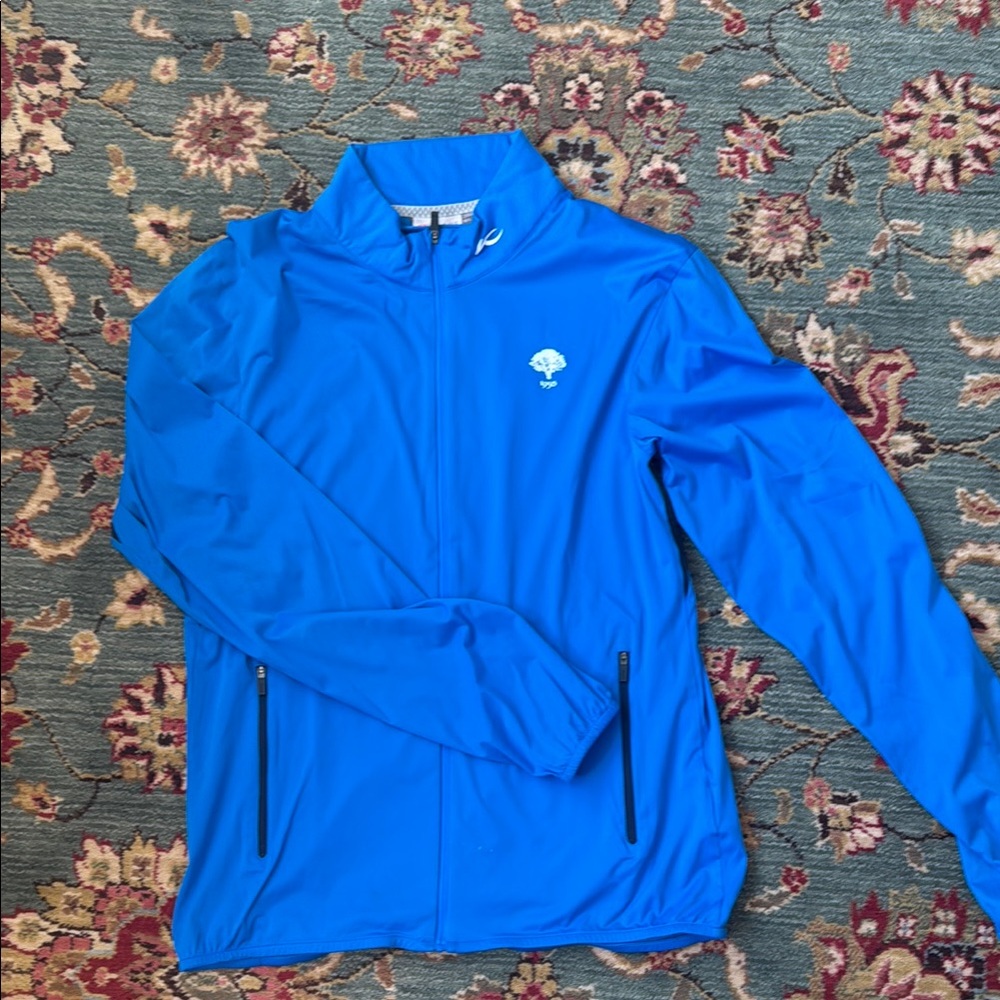 KJUS Blue Full-Zip Jacket. Large. Lightweight windbreak